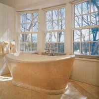 Marble bathroom pavings, claddings, sinks, shower trays and bath tubs .