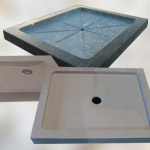 Shower Trays, solid pieces made out of marble, granite or limestone