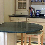 Kitchen worktops made out of marble, granite or limestone