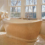 Banheiras maciças em mármore, granito ou calcário