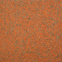 African Red granite, polished finish.