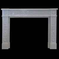 Nice Fireplace in white sivec marble
