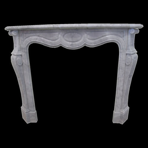 Versailles fireplace in white carrara marble