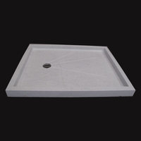 Shower Trays, solid pieces made out of marble, granite or limestone