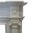 The Adam Fireplace out of White Sivec Marble, Honed Finish.