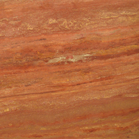 Red Travertine, limestone honed finish.