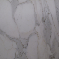 Calacata marble, honed finish .