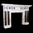The Newark Fireplace out of White Statuary & Gris Pulpis Marble