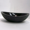 Solid sink in Portuguese Basalt, polished finish .