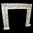 The Bolection Mould Fireplace out of White and Grey Marble.