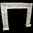 The Bolection Mould Fireplace out of White and Grey Marble.
