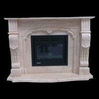 The Bourgogne fireplace in rosa portugal, polished finish.