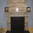 The Stephen fireplace in silver travertine