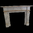 The Leathen Fireplace out of White Carrara Marble.
