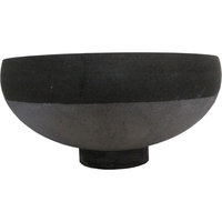 Blumenvase in portugiesischer Basalt matt und gehämmert