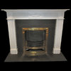 The Adam Reeded in white sivec marble, honed finish