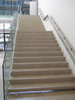 Art gallery staircase and paving in Donegal Blue