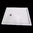 Solid shower tray in White Carrara C marble, honed