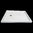 Solid shower tray in White Carrara C marble, honed
