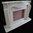 Versailles fireplace in portuguese Lioz cream marble