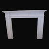 The Regent English fireplace in white sivec marble
