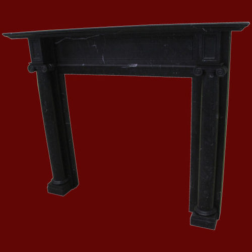 The English Regent Fireplace out of Nero Marquina Marble.