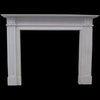 The Reeded Regency fireplace in white sivec marble