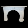 The Victorian arched fireplace in white sivec marble