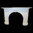 The Arched Victorian Fireplace out of White Sivec Marble.