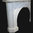 The Arched Victorian Fireplace out of White Sivec Marble.