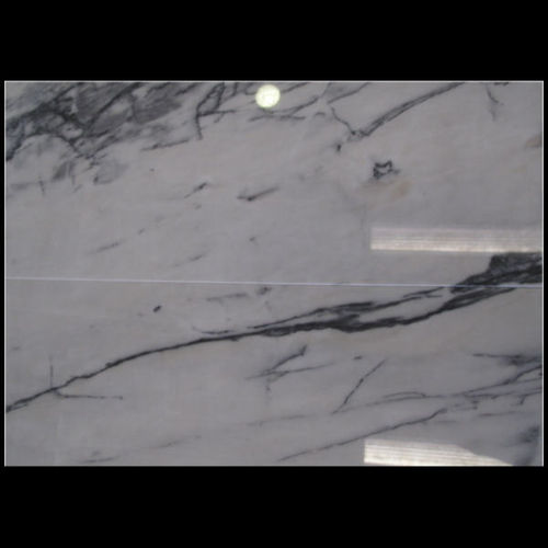 Portuguese arabescato marble, polished finish .