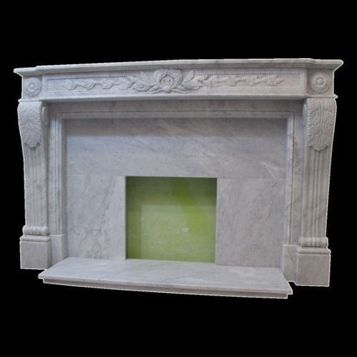 The Drancy fireplace in carrara marble