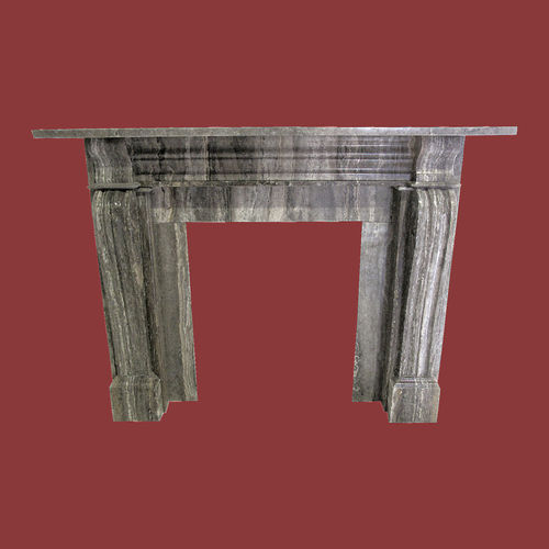 The Regency Surround out of Silver Travertine, polished finish.