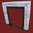 Bolection Mould Fireplace  out of White and Grey Marble.