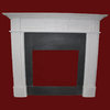 The Adam fireplace in white sivec marble, honed finish
