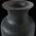 Basalt Vase with a bush hammered and honed finish.